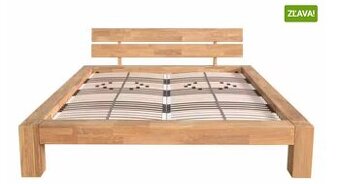 Masívna dubová posteľ 180x200