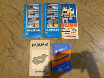 Staré mapy Bulharsko, Taliansko, Maďarsko.