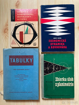 Staršie knihy - matematika, fyzika, ekonomika