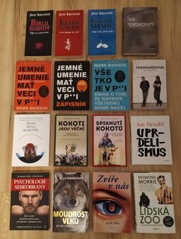 Predám knihy - egoizmus, uprdelizmus, psychická obrana