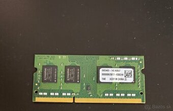 1x Kingston 4GB DDR3 1600MHz