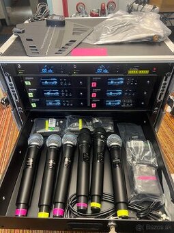 Predám nový rack s mikrofónmi 6 QLXD .