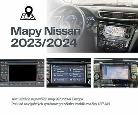 Aktualizácia navigácie NISSAN mapy 2023/24 CONNECT 1/2/3