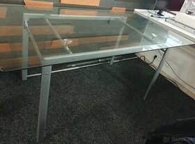 Jedálenský sklenený stôl ako nový - 1
