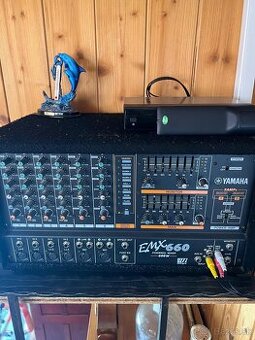 Zosilovac Yamaha + 2x pasivne repro MONACOR