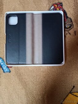 Nové kožené púzdro iphone 14 plus čierno hnedá