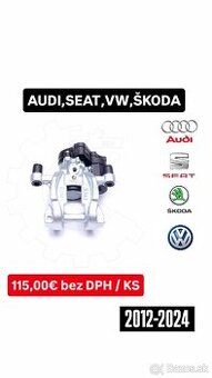 Nové zadné brzdové strmene s motorčekom PASSAT B8