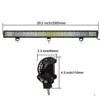 540W LED svetelná trojradová rampa 100cm