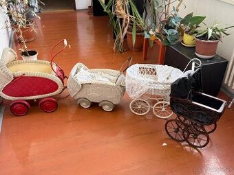 Vintage kociky pre babiky (prutene)