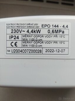 Prietokový ohrievač - 1