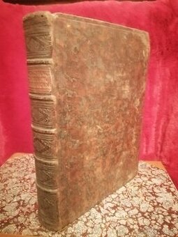 Stará vzácna velká kniha z r. 1752 Concilium Tridentinum