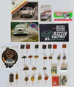 Rallye Tatry - odznaky, plakety, vlajočka