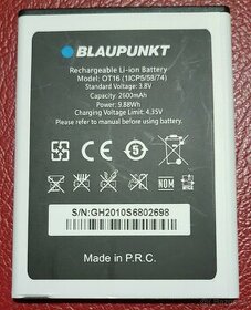 Originál batéria Blaupunkt OT16