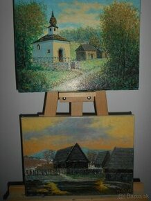 Obrazy-Na dedine- a Kaplnka sv.Anny z Kysúc