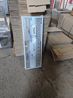 Závesná dvojpolica, nerezová