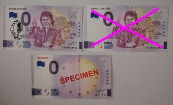 0€ / 0 euro suvenírová bankovka SK