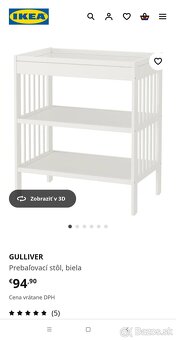 Prebaľovací pult Ikea