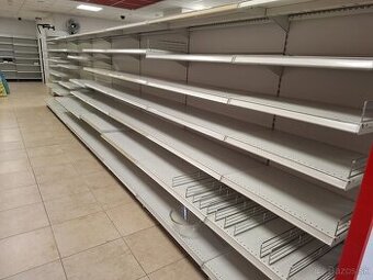 Predám vybavenie predajne - obchodné regále, vitríny, košíky