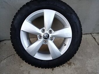 Škoda Rapid , Fabia 15"5x100 ET 38...185/60R15 1kus komplet