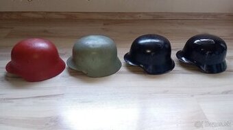 4 nemecke prilby WW2