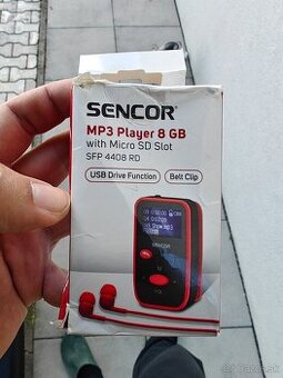 MP3 prehrávač Sencor SFP 4408 RD čierny/červený