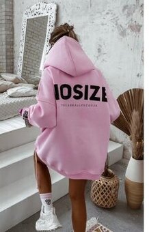 No Size oversize mikina Candy Pink