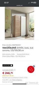 Šatníková skriňa