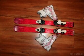 dievcenské lyže Atomic 90 cm , lyžiarky Rossignol