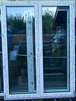 Predám dvojkrídlové balkónové dvere :159x214 trojsklo