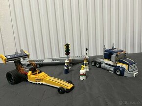 LEGO City Great Vehicles Dragster Transporter 60151