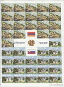 známky, arménske vydanie so Slovenskom