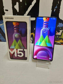 Samsung galaxy M51 128gb verzia ciernej farby top stav
