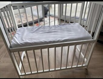 Detská postieľka 95x45 cm - biela