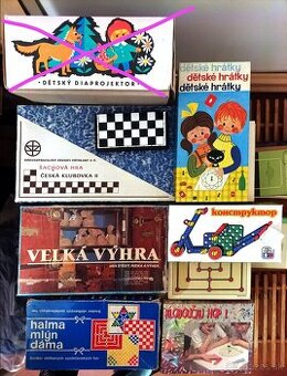RETRO hračky a spoločenské hry