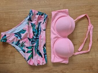 Ružové dvojdielne plavky velk. L. Nové