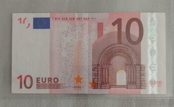 10 euro bankovka 2002 N