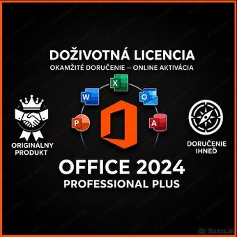 🚀 MS Office 2024 Pro Plus (PC/Windows) ✨ DO 2 MINÚT