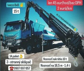 Iveco 8x8 (15t) s hydraulickou rukou