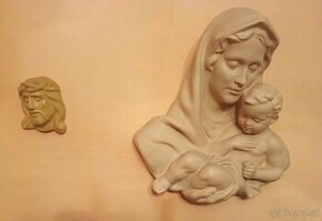 Plastika Madony s dieťaťom a plastika Ježiša - znížená cena