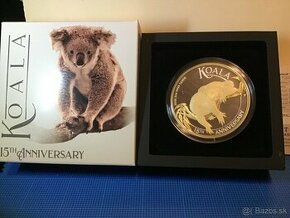 Predám Koala 2022 3 oz limitovaná edícia pozlátená
