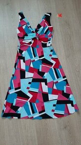 Letné farebné šaty na ramienka – č.36 – 4€
