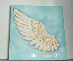 Anjelske krídlo maľba