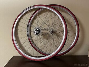 Shimano 600 TRICOLOUR / Bayer set kolies 28