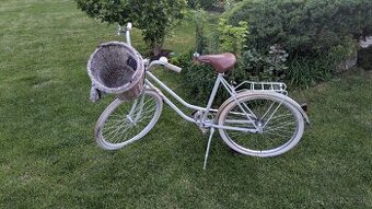 Retro bicykel 26" biela metaliza