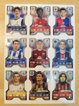 Chrome X topps match attax extra kartičky 2024/25 1-9 komple