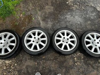 Na predaj: Originálne disky Peugeot 16” + letné pneu 205/45