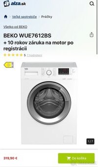 Nová pracka Beko zabalená