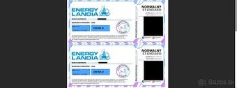 Predám vstupenky do Energylandie (Zator, Poľsko)