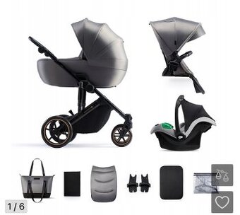 Kinderkraft kocik 3v1 prime 2 s autosedackou a prislusenstvo