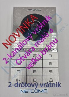 2-drôtový videovrátnik Hikvision s RFID čítačkou a klávesnic